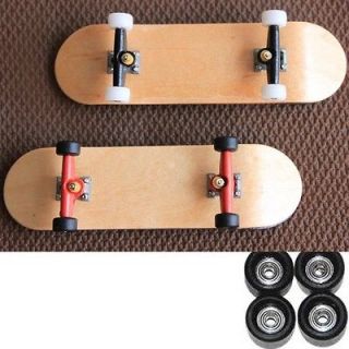   Wheels Wooden Deck Fingerboard Skateboards Children xmas Gift D48