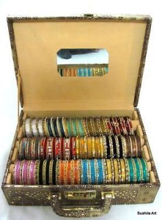 Indian Metal Sari Bangles Bracelet jewelry Storage Box