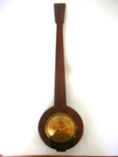 Vintage Primitive Style Banjo Barometer West Germany