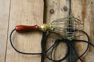   Pendant Lights Industrial Wood Handle  Vintage Style Wire Cage Guard