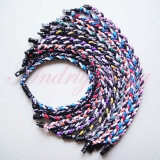 Baseball Ionic Titanium Tornado Sports 3 Ropes Necklace 4 Size 16 18 