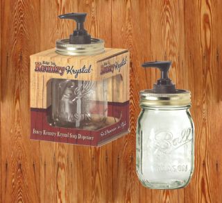   Decor Kountry Krystal Ball/Mason Fancy Jar (BBQ Sauce) Soap Dispenser