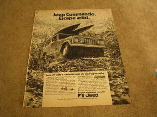 1972 Jeep Commando Ad Escape Artist