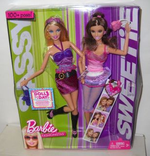   Mattel Target Stores Barbie Fashionistas SASSY & SWEETIE 2 Doll Set