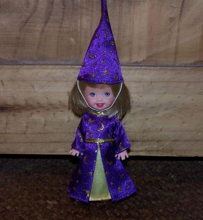 Kelly Doll Clothes Halloween Wizard Costume Dress & Hat
