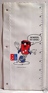 50 Dominos Pizza 1993 Pen Pencil Pouch Ruler Old Stock