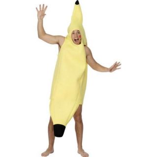Yellow Banana One Size Funny Smiffys Fancy Dress Costume