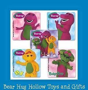 15 Barney the Dinosaur Stickers Party Favors Scrapbook