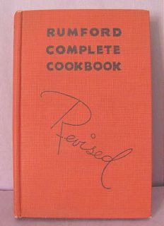 1939 Hardcover RUMFORD Baking Powder Complete Cookbook Lily Haxworth 