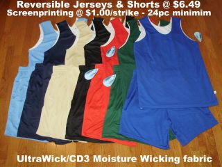 NEW Basketball Reversible Pinny Shorts Jerseys Uniforms
