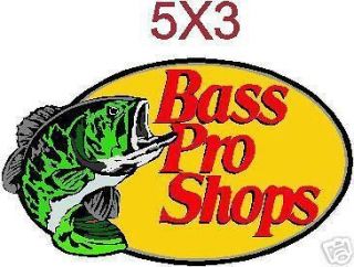 BASS PRO SHOPS DECAL, DECALS, STICKER, FISHING 3 X 5