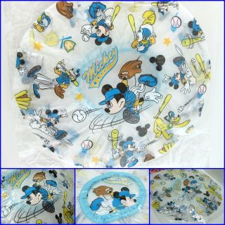   Shower Hat Cap Bath Plastic PVC Lady Accessories Mickey Mouse Baseball