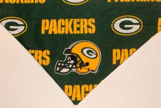 NFL Green Bay Packers Dog Bandana over the collar