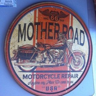 Motorcycle Antique VINTAGE Tin Metal Sign KnuckleHead FATBOY Harley
