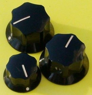 VINTAGE 1973 FENDER JAZZ BASS KNOBS IN VERY GOOD CONDITION