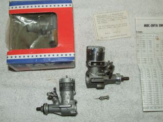 Vintage Lot R/C Model Airplane Engines; ENYA & FOX RC Motors Radio 