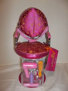   SALON CHAIR FITS 18 GIRL DOLL AMERICAN OUR GENERATION BATTAT BEAUTY