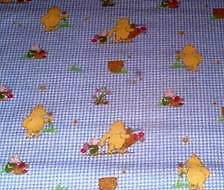 Classic Winnie The Pooh BLUE Gingham FQ Fabric for quilting 18x22 