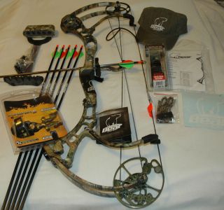 New 2012 Fred Bear CARNAGE 29/70 Right Hand Compound Bow Package APG 