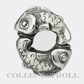 Newly listed Authentic TrollBeads Silver Happy Fish bead Troll bead