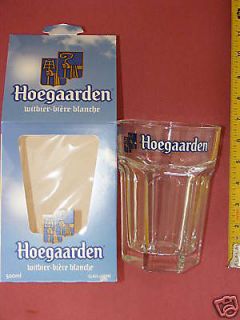 HUGE HOEGAARDEN BEER GLASS BELGIUM 50CL/75CL 2lbs BOX