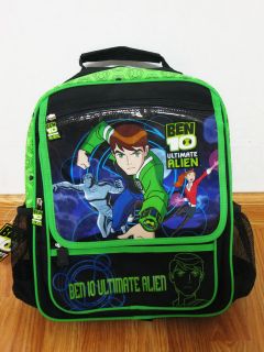 Ben 10 Ultimate Alien 14x11 Black Backpack Bookbag School Bag #107