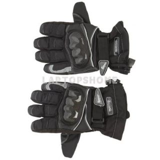 New Motorcycle Bike Carbon Fiber Waterproof Warm Gloves Black M/L/2XL