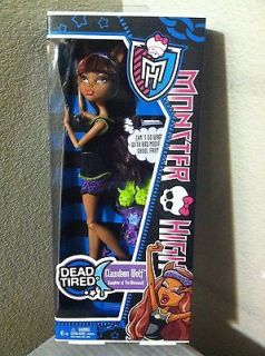  Dead Tired Doll Clawdeen Wolf Daughter of The Werewolf New In Hand