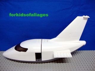 Lego AIRPLANE JET PARTS Lot Large Plane Cockpit Fuselage Tail Wing 