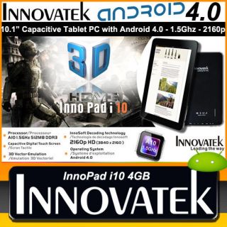 4GB Innovatek InnoPadi10 10.1 Tablet PC 1.5Ghz 2160p HDMI Capacitive 