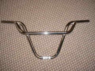 BMX BICYCLE HANDLE BARS FIT FREE STYLE BIKES & OTHERS CHROME NEVER 