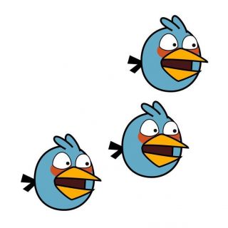 Angry Birds Blue Birds ~ Edible Image Icing Cake, CupcakeTopper