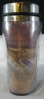 Hayden Lambson Deer Big Buck Travel Mug Insulated Tumbler Cup Coffee