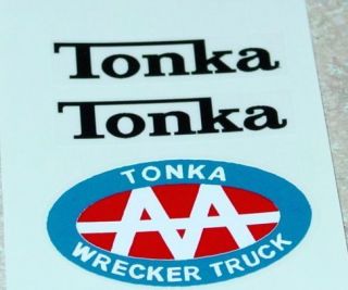 Tonka AA Jeep Wrecker Sticker Set TK 036