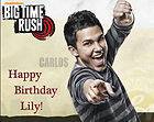   Edible Cake Frosting Image Topper Birthday BIG TIME RUSH   CARLOS