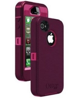   & Deep Plum OtterBox DEFENDER for iPhone 4/4S w/Belt Clip & Holster