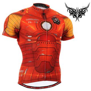 mens cycling jersey top gear tights road bike short sleeve orange 