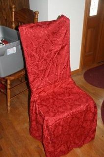 DINING ROOM ARMLESS CHAIR COVERS TIE BACK BOW COTTON   5 total in 3 