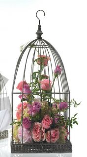 Delia Filigree Decorative Birdcage Wedding Party Centerpiece Card Box