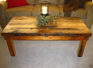 Reclaimed lumber & Barn wood Custom 18 Coffee Table