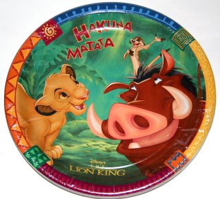   LION KING ~ Large 9 LUNCH or DINNER PLATES ~Birthday Party Supplies