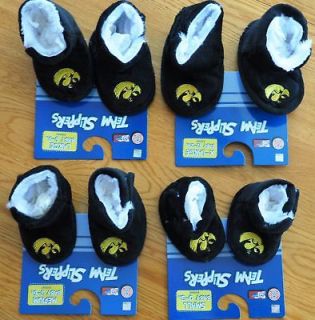 Iowa Hawkeyes Infant Baby Booties Booty Slippers NEW HB
