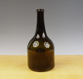 Antique Dutch / English Wine Bottle 18th C Onion