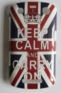   Hard Back Case Cover For BlackBerry BB 9360   KEEP CALM AND CARRY ON