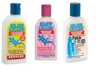 Blue Lizard Sunscreen Regu​lar, Baby & Face SPF 30 5oz bottle & 3 oz 