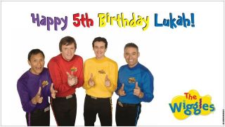 Custom Vinyl The Wiggles Birthday Party Banner Decorations with Child 