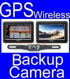 GPS Navigator bluetooth FM+ Wireless backup camera Night Vision 