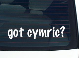 got cymric? CAT BREED FUNNY DECAL STICKER VINYL WALL CAR
