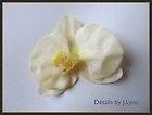   Touch Orchid Hair Flower Clip   Wedding   Bridal   Silk Flowers   Pin