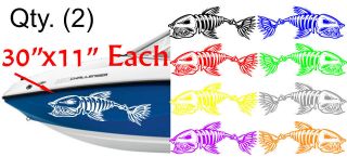   BONEFISH BONE FISH FOR SKEETER RANGER LUND FISHING BASS BOAT DECALS